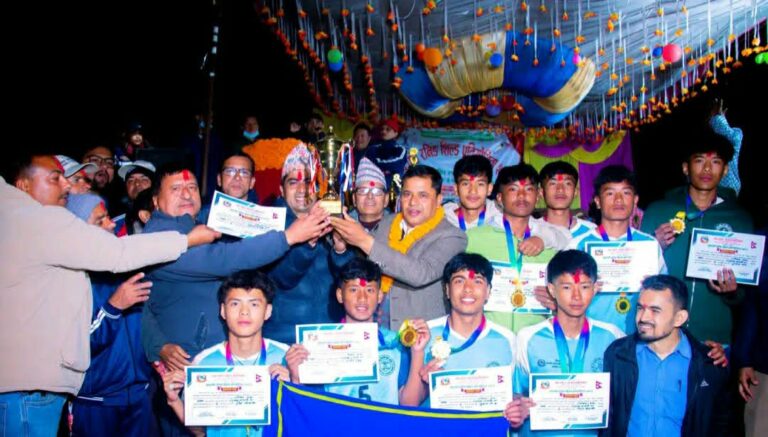 राष्ट्रपति कप रनिङ शिल्ड गल्याङको उपाधी भानुभक्तलाई